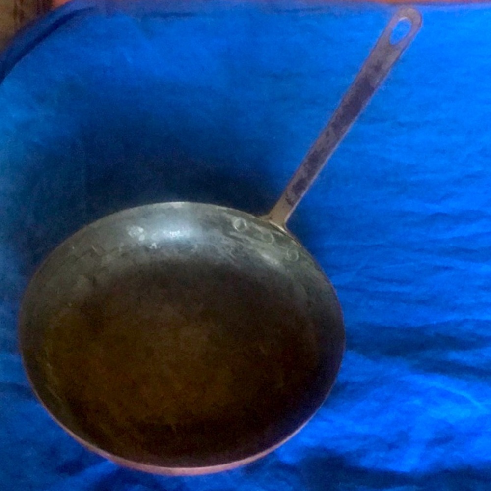 Vintage copper pan 8 1/2” christian wagner rein kupfer copper pan stamped 22